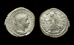 Severus Alexander, Denarius, Pax reverse